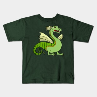 Green Chinese Dragon Kids T-Shirt